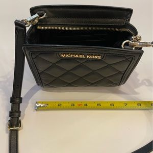 Michael Kors, small black crossbody, quilted